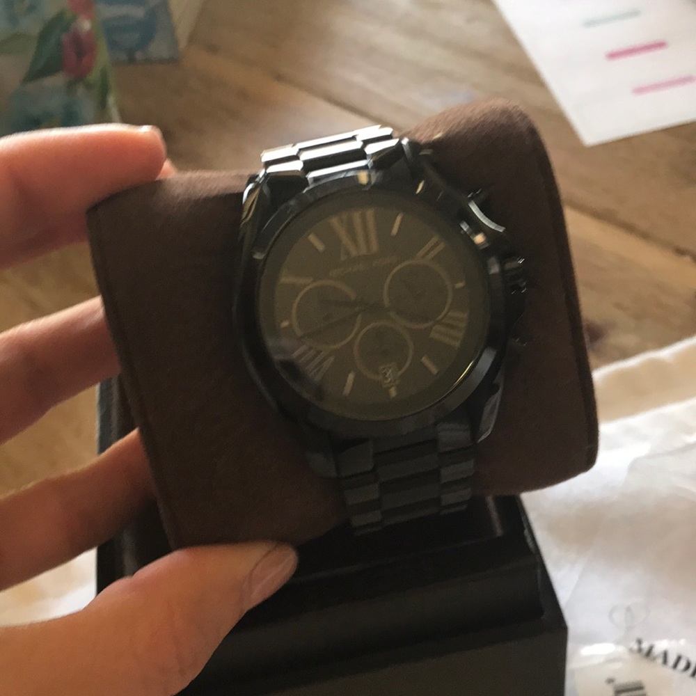 Gorgeous black Michale kors watch